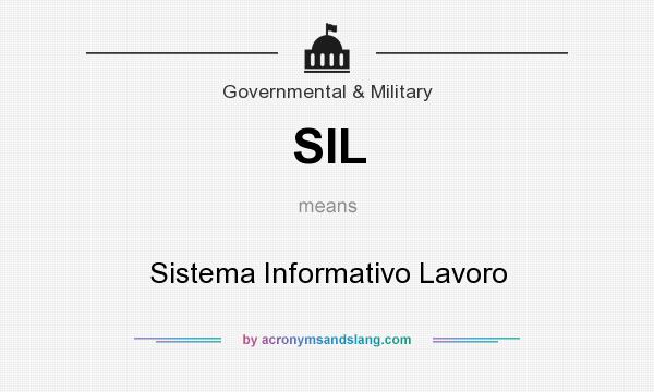 What does SIL mean? It stands for Sistema Informativo Lavoro