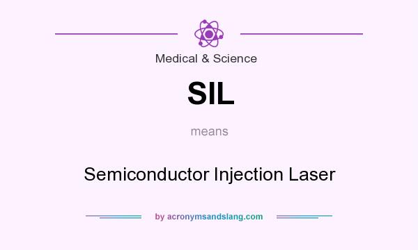 What does SIL mean? It stands for Semiconductor Injection Laser