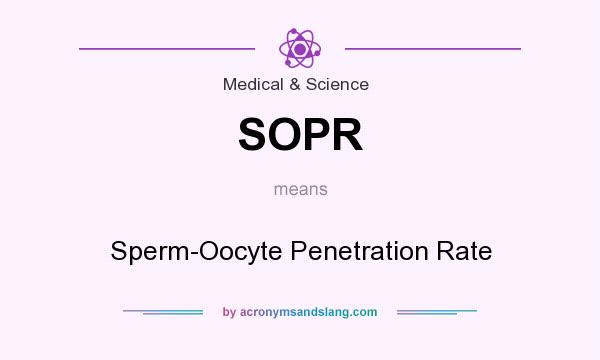 What does SOPR mean? It stands for Sperm-Oocyte Penetration Rate