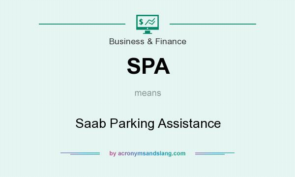What does SPA mean? It stands for Saab Parking Assistance