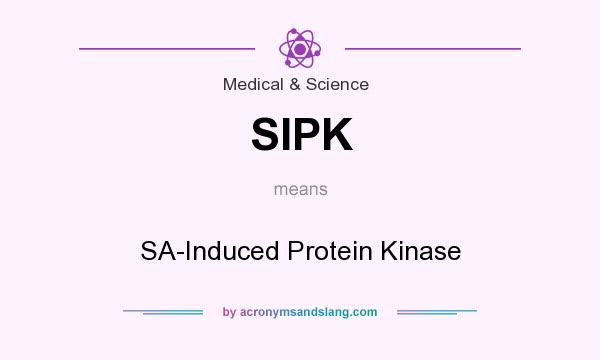 What does SIPK mean? It stands for SA-Induced Protein Kinase