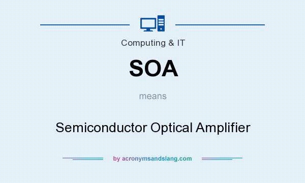 What does SOA mean? It stands for Semiconductor Optical Amplifier