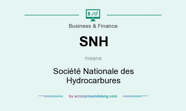 What does SNH mean? It stands for Société Nationale des Hydrocarbures