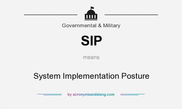 What does SIP mean? It stands for System Implementation Posture