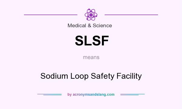 What does SLSF mean? It stands for Sodium Loop Safety Facility