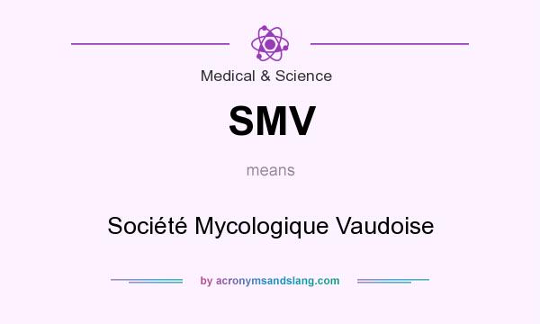 What does SMV mean? It stands for Société Mycologique Vaudoise