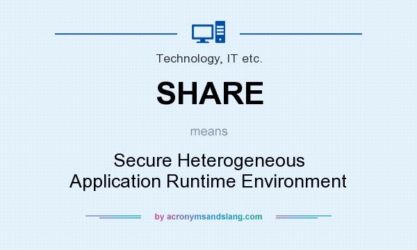 What does SHARE mean? It stands for Secure Heterogeneous Application Runtime Environment