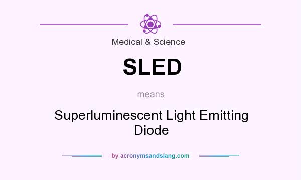 What does SLED mean? It stands for Superluminescent Light Emitting Diode