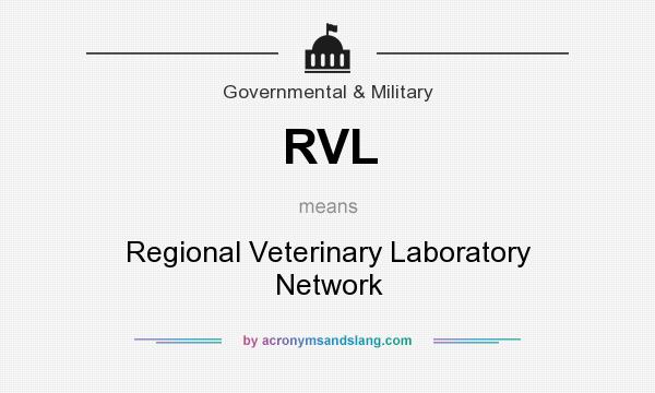 What does RVL mean? It stands for Regional Veterinary Laboratory Network