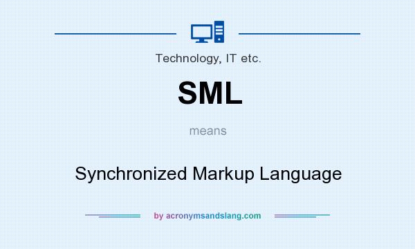 What does SML mean? It stands for Synchronized Markup Language