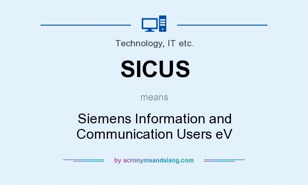 What does SICUS mean? It stands for Siemens Information and Communication Users eV