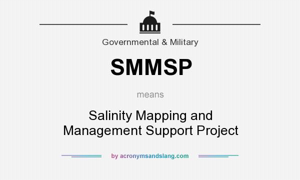 What does SMMSP mean? It stands for Salinity Mapping and Management Support Project
