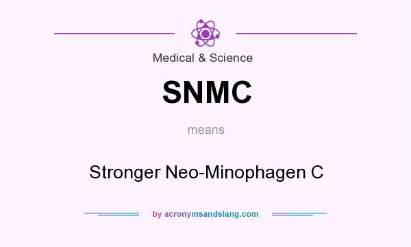 What does SNMC mean? It stands for Stronger Neo-Minophagen C