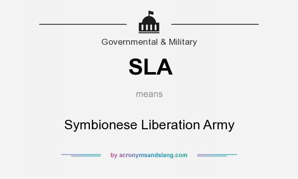 What does SLA mean? It stands for Symbionese Liberation Army