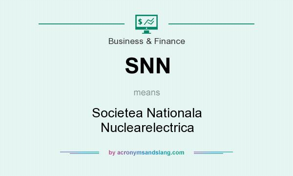 What does SNN mean? It stands for Societea Nationala Nuclearelectrica