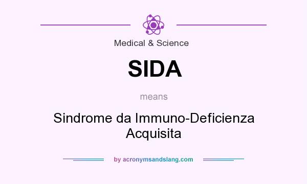 What does SIDA mean? It stands for Sindrome da Immuno-Deficienza Acquisita