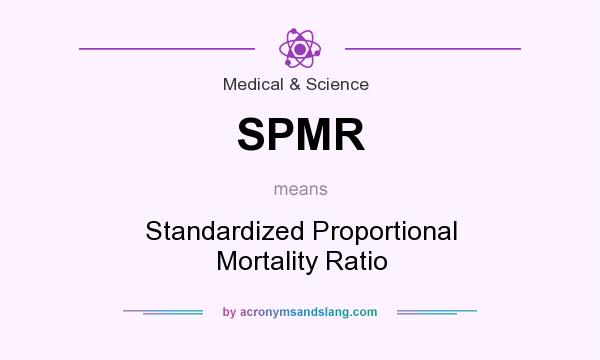 What does SPMR mean? It stands for Standardized Proportional Mortality Ratio