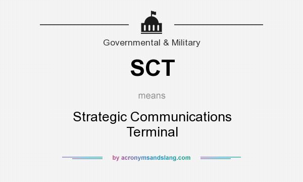 What does SCT mean? It stands for Strategic Communications Terminal