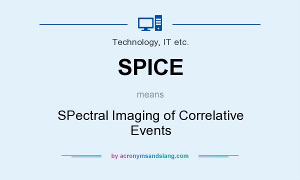 What does SPICE mean? It stands for SPectral Imaging of Correlative Events