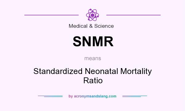 What does SNMR mean? It stands for Standardized Neonatal Mortality Ratio