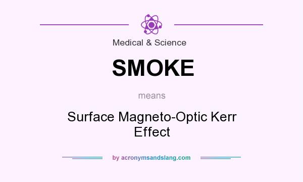 What does SMOKE mean? It stands for Surface Magneto-Optic Kerr Effect