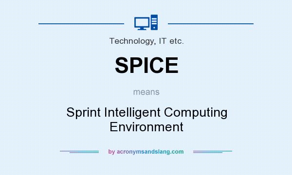 What does SPICE mean? It stands for Sprint Intelligent Computing Environment