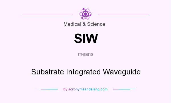 What does SIW mean? It stands for Substrate Integrated Waveguide