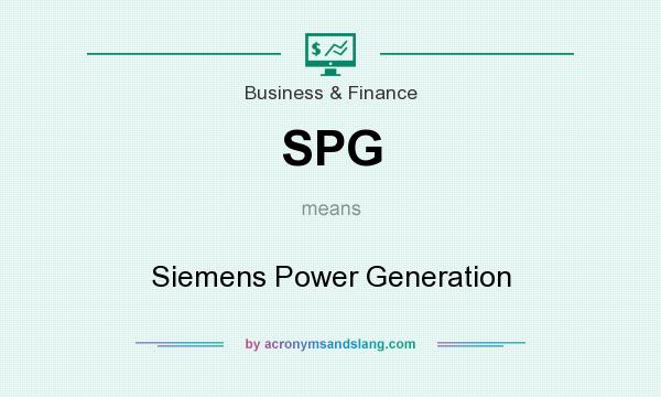 What does SPG mean? It stands for Siemens Power Generation
