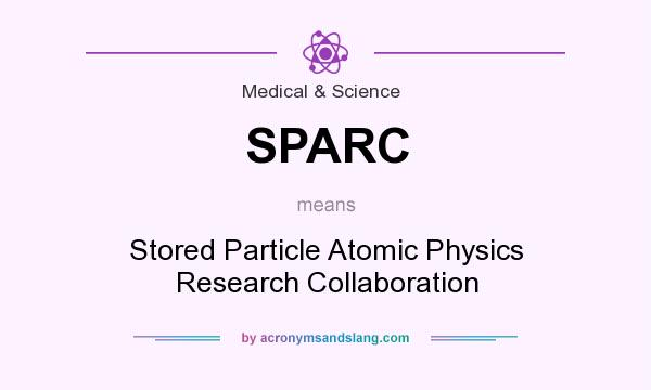What does SPARC mean? It stands for Stored Particle Atomic Physics Research Collaboration