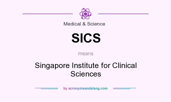 What does SICS mean? It stands for Singapore Institute for Clinical Sciences