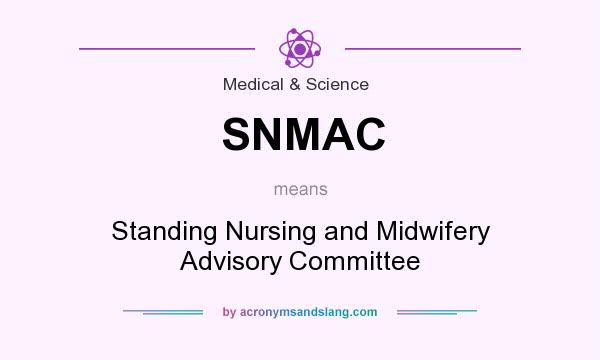 What does SNMAC mean? It stands for Standing Nursing and Midwifery Advisory Committee