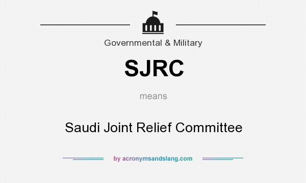 What does SJRC mean? It stands for Saudi Joint Relief Committee
