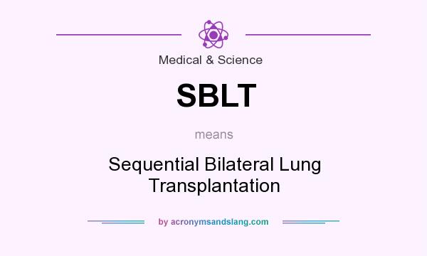 What does SBLT mean? It stands for Sequential Bilateral Lung Transplantation