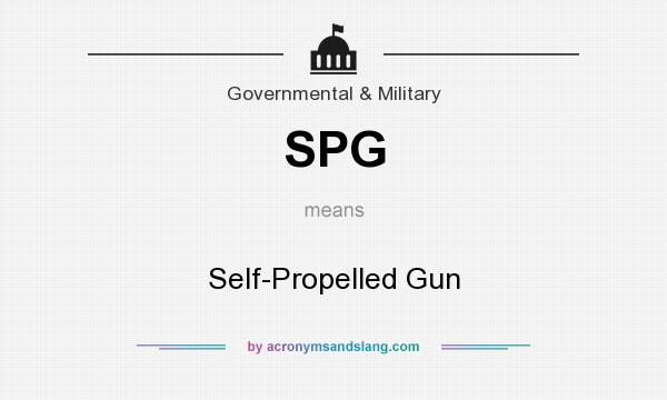 What does SPG mean? It stands for Self-Propelled Gun