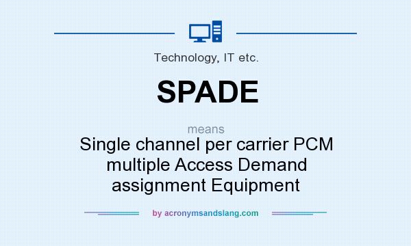 What does SPADE mean? It stands for Single channel per carrier PCM multiple Access Demand assignment Equipment