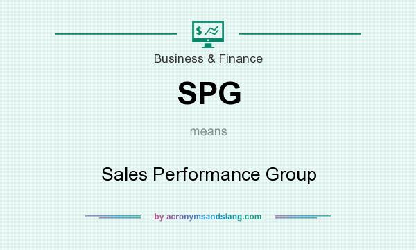 What does SPG mean? It stands for Sales Performance Group