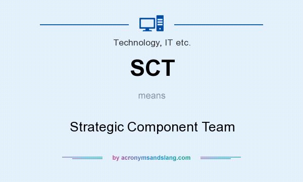 What does SCT mean? It stands for Strategic Component Team