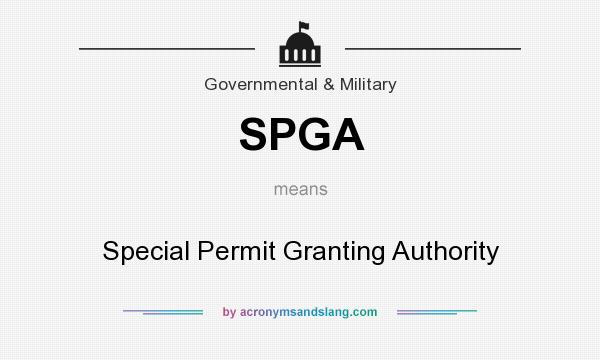 What does SPGA mean? It stands for Special Permit Granting Authority