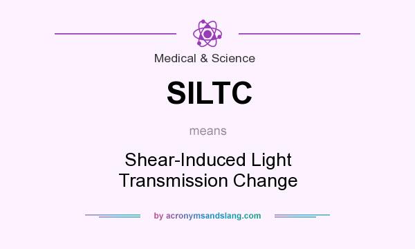 What does SILTC mean? It stands for Shear-Induced Light Transmission Change