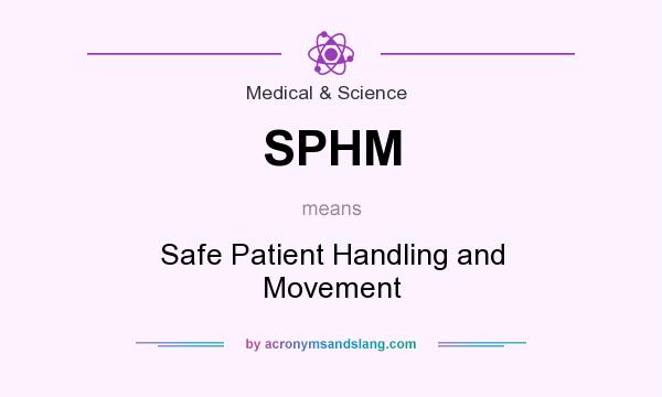 What does SPHM mean? It stands for Safe Patient Handling and Movement