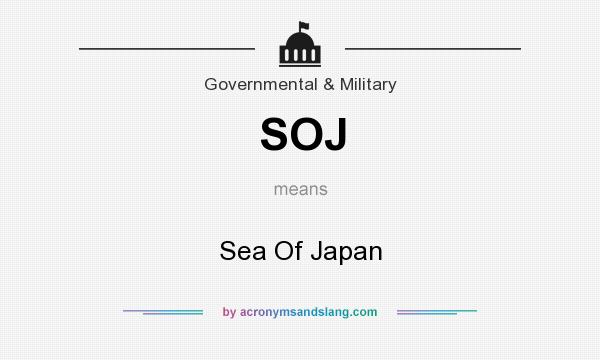 What does SOJ mean? It stands for Sea Of Japan