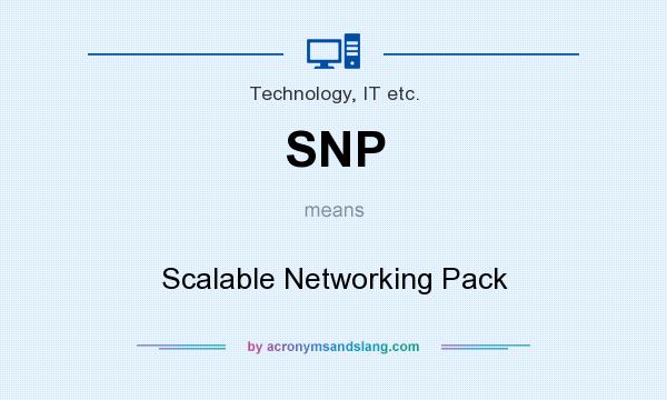 What does SNP mean? It stands for Scalable Networking Pack