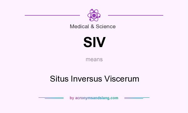 What does SIV mean? It stands for Situs Inversus Viscerum