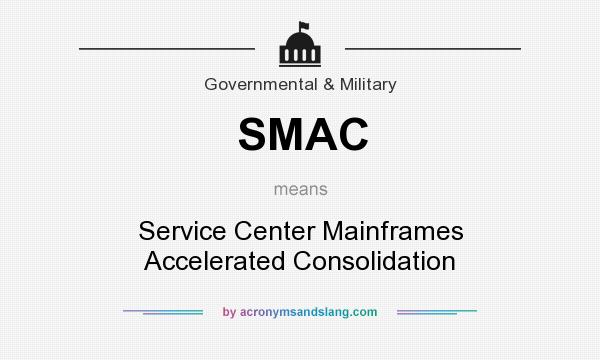 What does SMAC mean? It stands for Service Center Mainframes Accelerated Consolidation