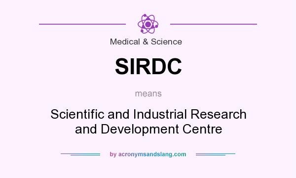 What does SIRDC mean? It stands for Scientific and Industrial Research and Development Centre