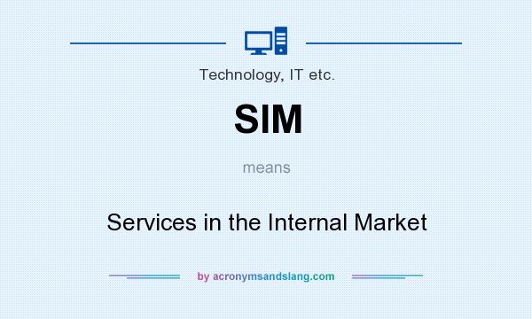 What does SIM mean? It stands for Services in the Internal Market