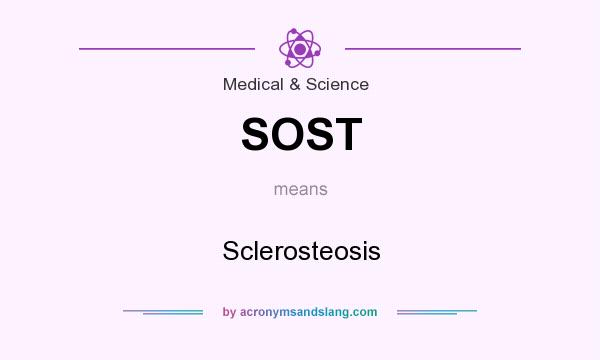 What does SOST mean? It stands for Sclerosteosis