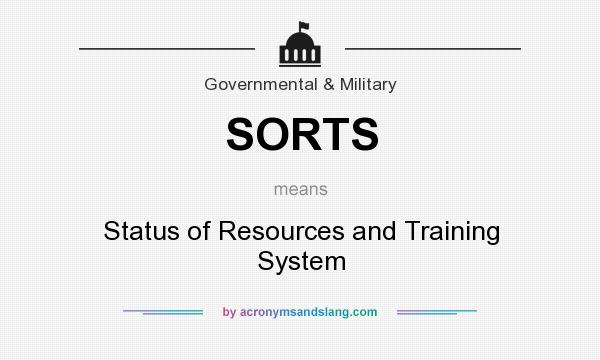 What does SORTS mean? It stands for Status of Resources and Training System