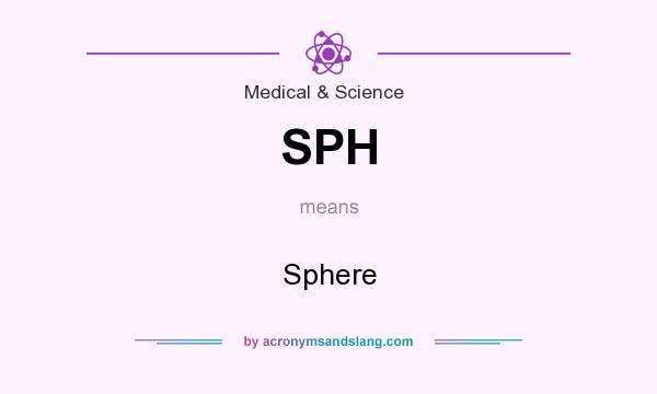 What does SPH mean? It stands for Sphere