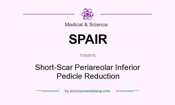 What does SPAIR mean? It stands for Short-Scar Periareolar Inferior Pedicle Reduction